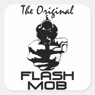 Pegatina Cuadrada ¡El Flash Mob original!