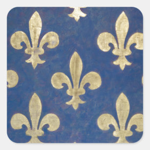 Pegatina Cuadrada El fleur-de-lis o fleur-de-lys