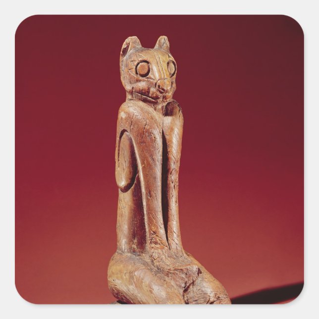 Pegatina Cuadrada El gato del Marco Key, de Florida (Anverso)