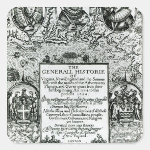 Pegatina Cuadrada El general Histoire de Virginia