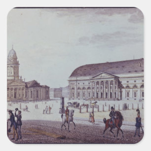 Pegatina Cuadrada El Gerndarmenmarkt