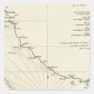 Pegatina Cuadrada El Golfo Pérsico