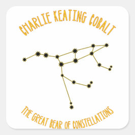 Pegatina Cuadrada El gran oso