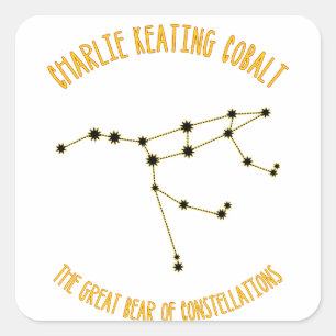 Pegatina Cuadrada El gran oso