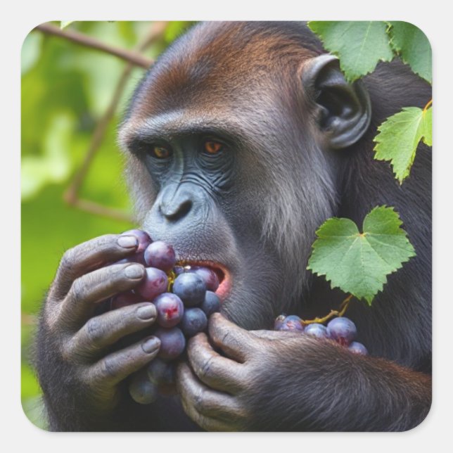 Pegatina Cuadrada El "grAPE" (Anverso)