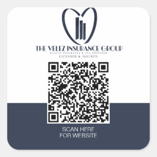 Pegatina Cuadrada El Grupo de Seguros Velez  