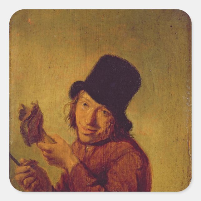 Pegatina Cuadrada El Ham Eater (Anverso)