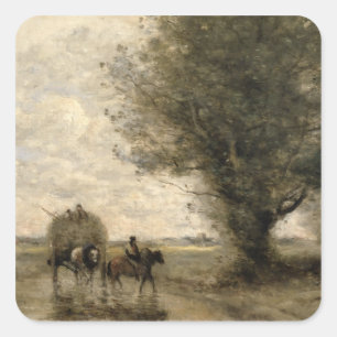 Pegatina Cuadrada El Haycart, c. 1860