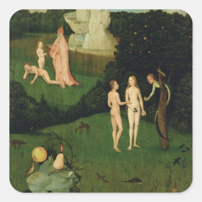 Pegatina Cuadrada El Haywain (Anverso)