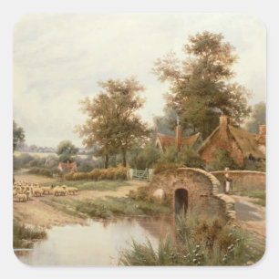 Pegatina Cuadrada El Hechizo Oveja