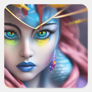 Pegatina Cuadrada El hipnotista