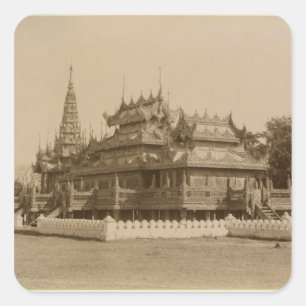 Pegatina Cuadrada El Humano-SE de NaN-U, Shwe-Kyaung