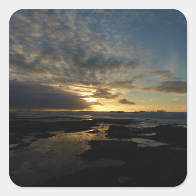 Pegatina Cuadrada El impresionante paisaje de San Diego Sunset III e (Anverso)