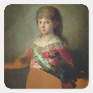 Pegatina Cuadrada El infante Don Francisco de Paula Antonio, 1800 (
