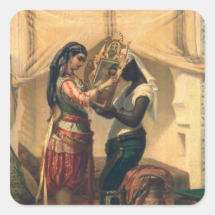 Pegatina Cuadrada El inodoro de Odalisque