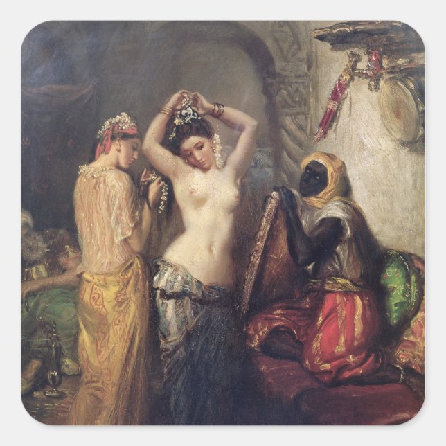 Pegatina Cuadrada El inodoro del Seraglio (Anverso)