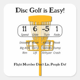 Pegatina Cuadrada El juego fácil