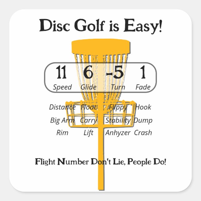 Pegatina Cuadrada El juego fácil (Anverso)