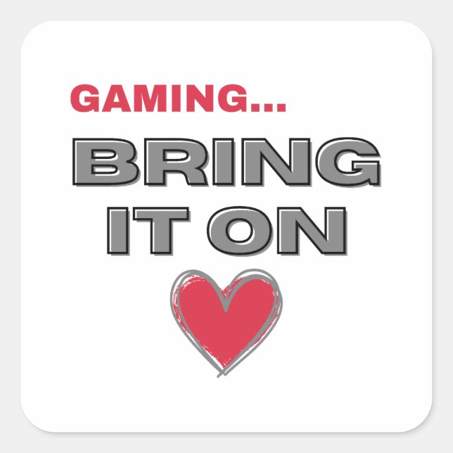 Pegatina Cuadrada El Jugador  (Anverso)