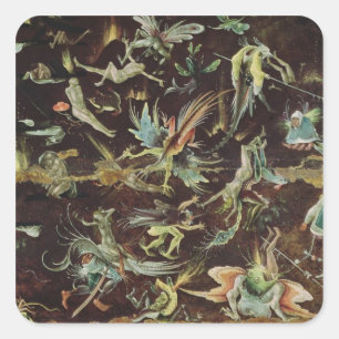 Pegatina Cuadrada El juicio pasado, c.1504