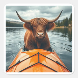 Pegatina Cuadrada El "kaYAK"