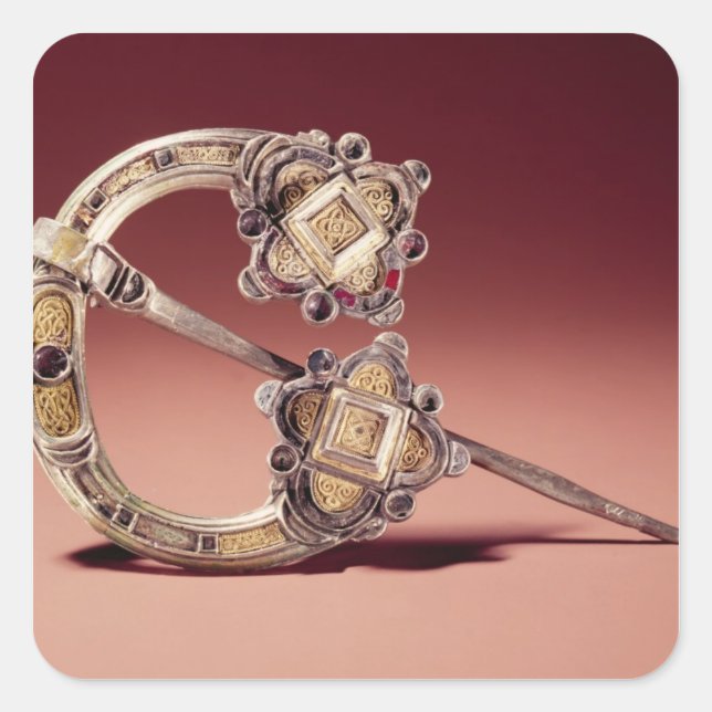 Pegatina Cuadrada El Kilmainham Brooch, de Kilmainham (Anverso)