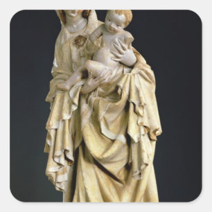 Pegatina Cuadrada El Krumauer Madonna, c.1400