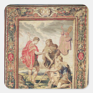Pegatina Cuadrada El lábaro, antes de 1663