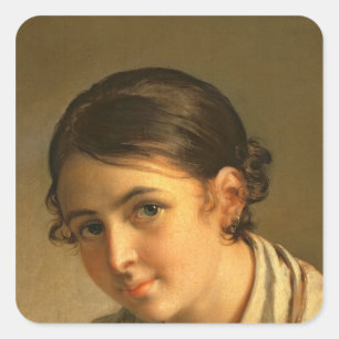 Pegatina Cuadrada El Lacemaker, 1823