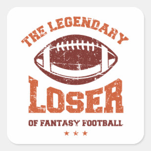 Pegatina Cuadrada El legendario perdedor