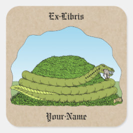 Pegatina Cuadrada El Libro de Palabras de Lambton