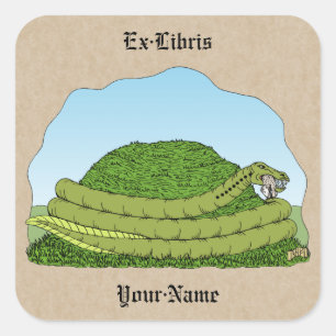 Pegatina Cuadrada El Libro de Palabras de Lambton