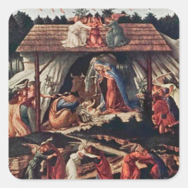 Pegatina Cuadrada El libro infantil de vacaciones de Navidades