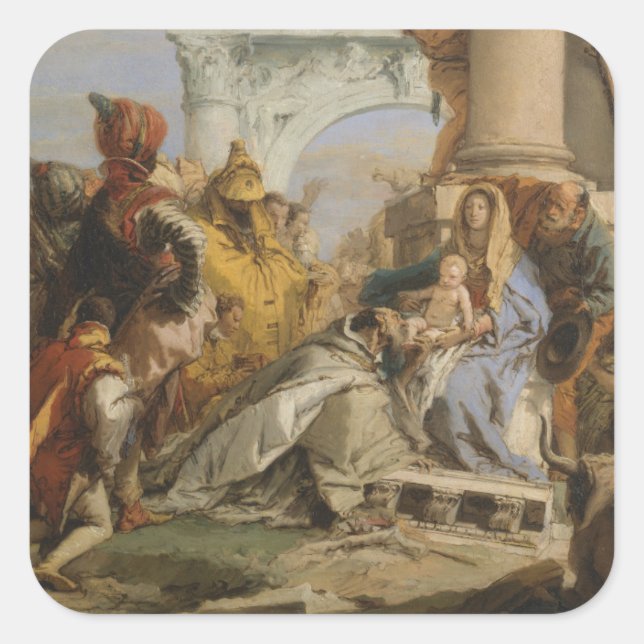 Pegatina Cuadrada El Magi (Anverso)