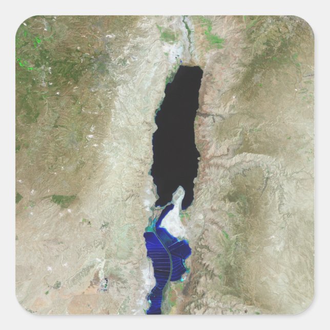 Pegatina Cuadrada El Mar Muerto (Anverso)