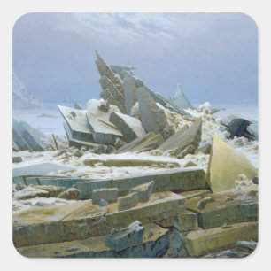 Pegatina Cuadrada El mar Polar, 1824