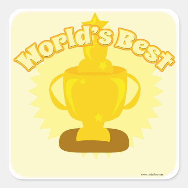 Pegatina Cuadrada ¡El mejor diseño de personalizable del mundo! (Anverso)