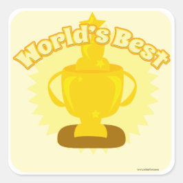 Pegatina Cuadrada ¡El mejor diseño de personalizable del mundo!