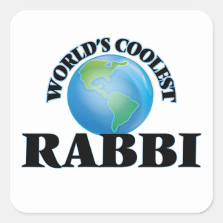 Pegatina Cuadrada El mejor rabino del mundo