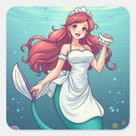 Pegatina Cuadrada El "merMAID"
