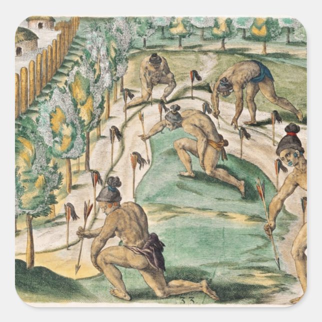 Pegatina Cuadrada El método de declarar guerra (Anverso)