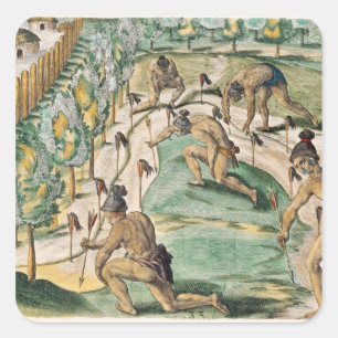 Pegatina Cuadrada El método de declarar guerra