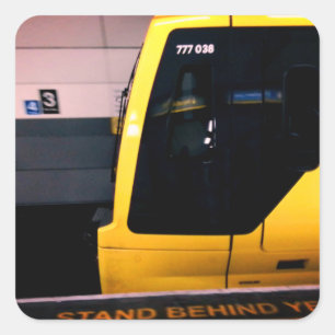 Pegatina Cuadrada El metro