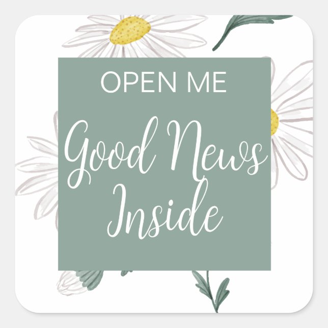 Pegatina Cuadrada El Ministerio de JW suministra cartas escribiendo  (Anverso)