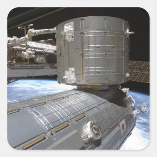 Pegatina Cuadrada El módulo pressurizado japonés Kibo 2