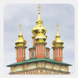 Pegatina Cuadrada El Monasterio de la Trinidad Sergiev