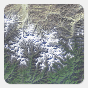 Pegatina Cuadrada El monte Everest