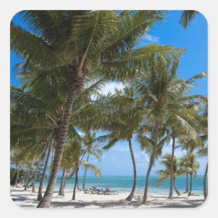 Pegatina Cuadrada El Moorings Resort, Marathon, Key West,