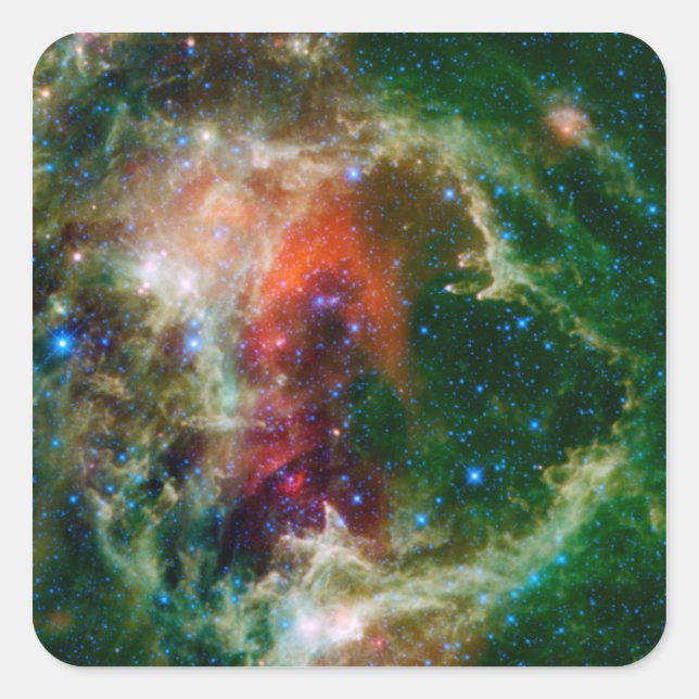 Pegatina Cuadrada El mosaico es de la nebulosa del alma (Anverso)