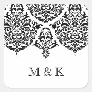 Pegatina Cuadrada El negro del damasco de 311 lunes Cherie le